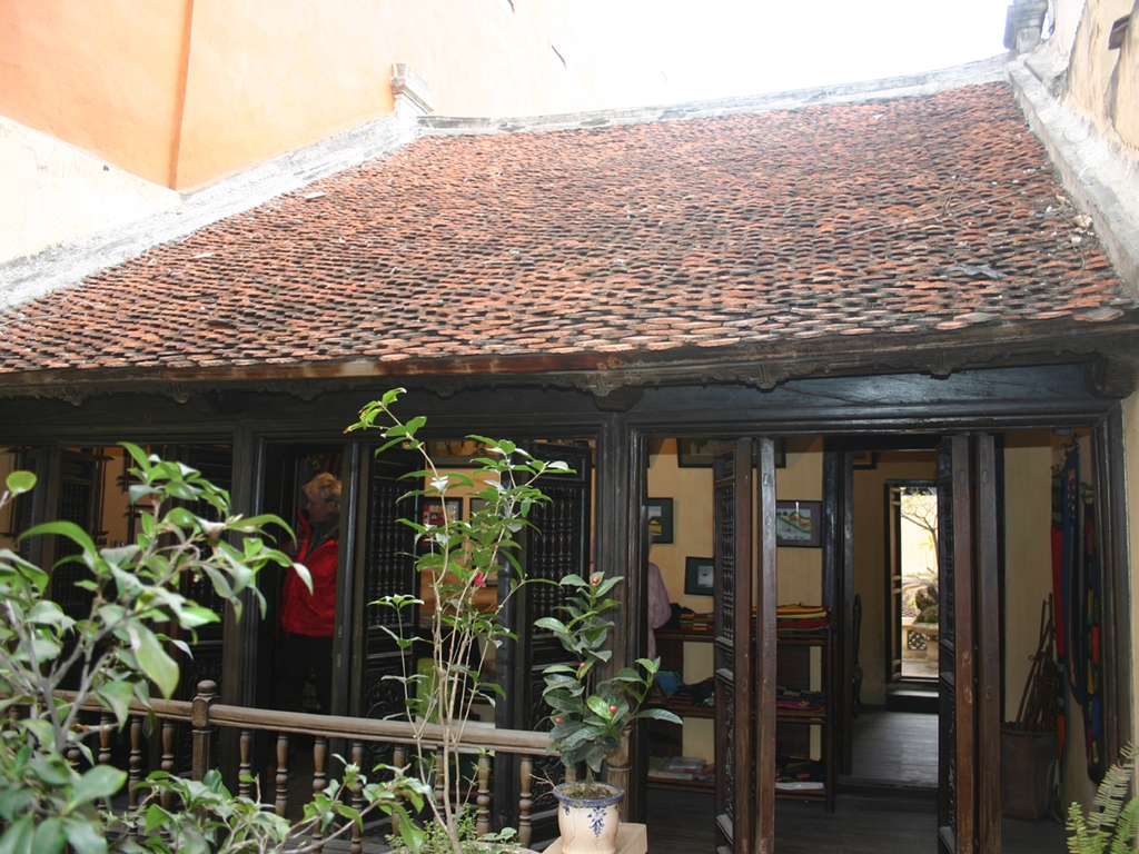 Ancient houses in Hanoi city, Vietnam