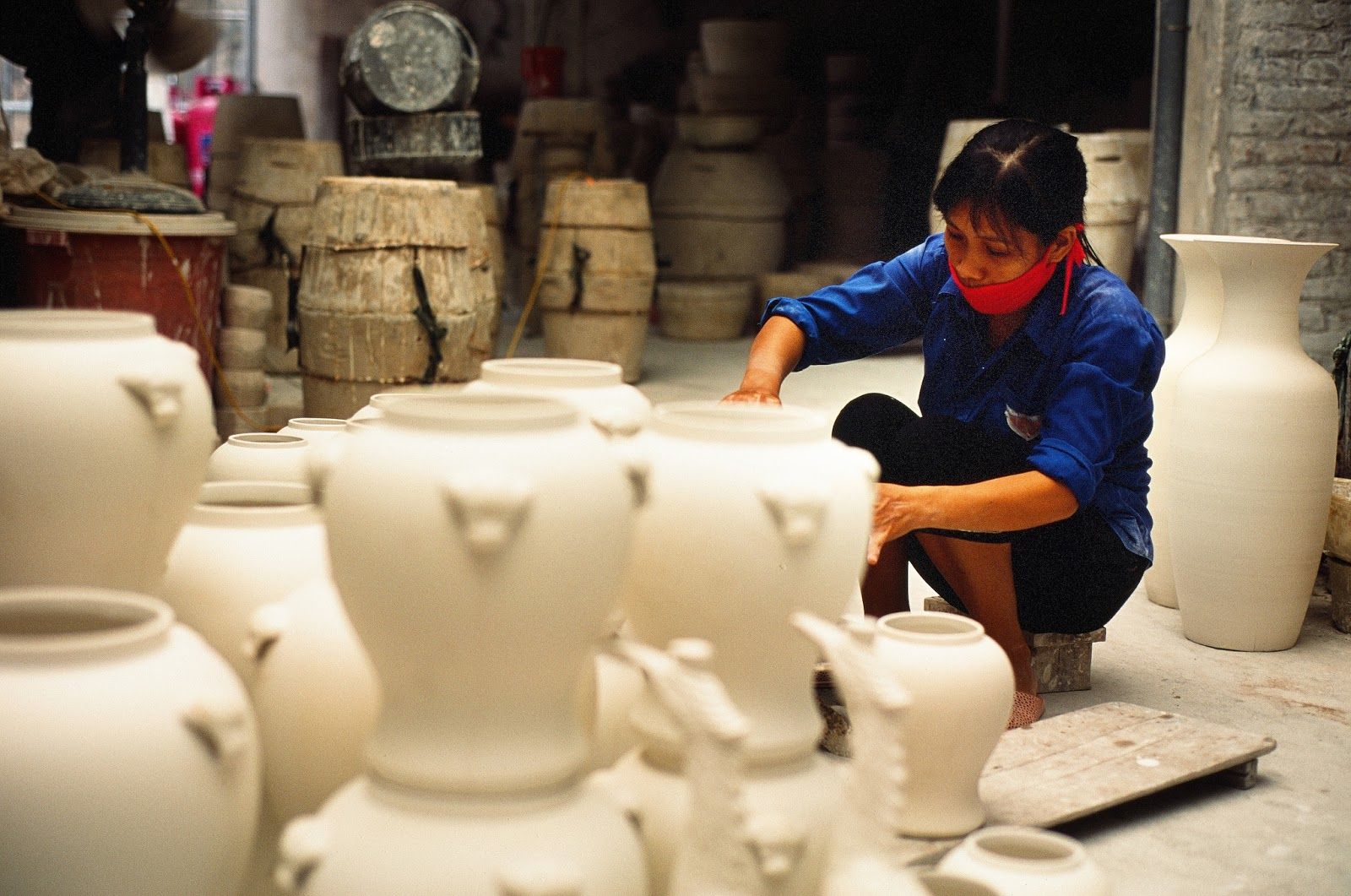 Bat Trang Pottery Village in Hanoi city, Vietnam