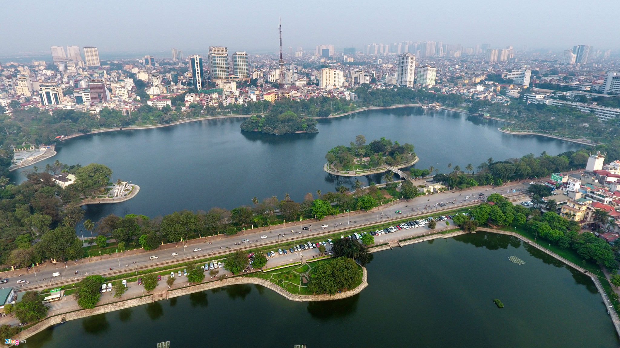 Ho Tay Lake in Hanoi city, Vietnam