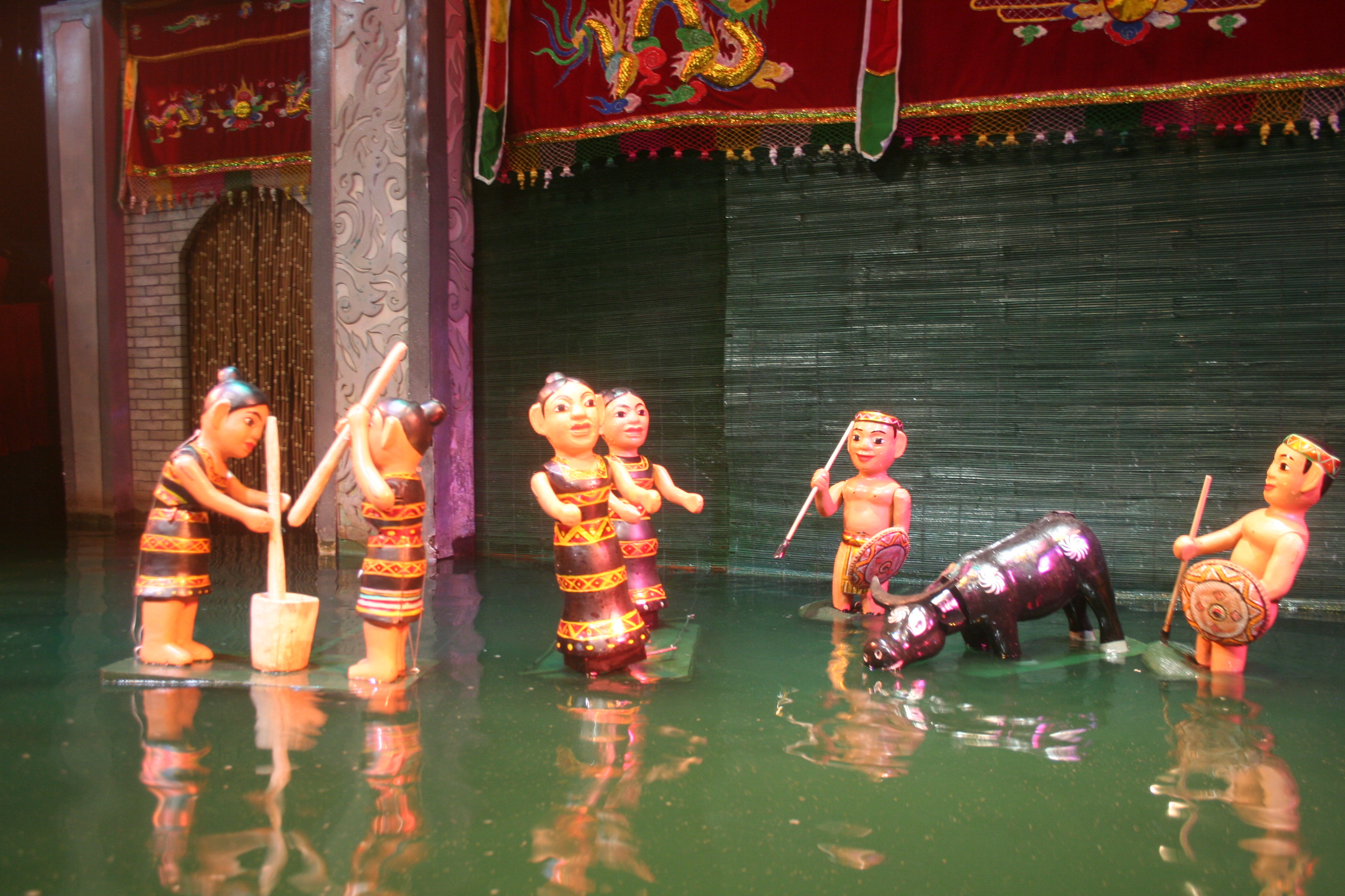 Water puppet show in Hanoi, Vietnam