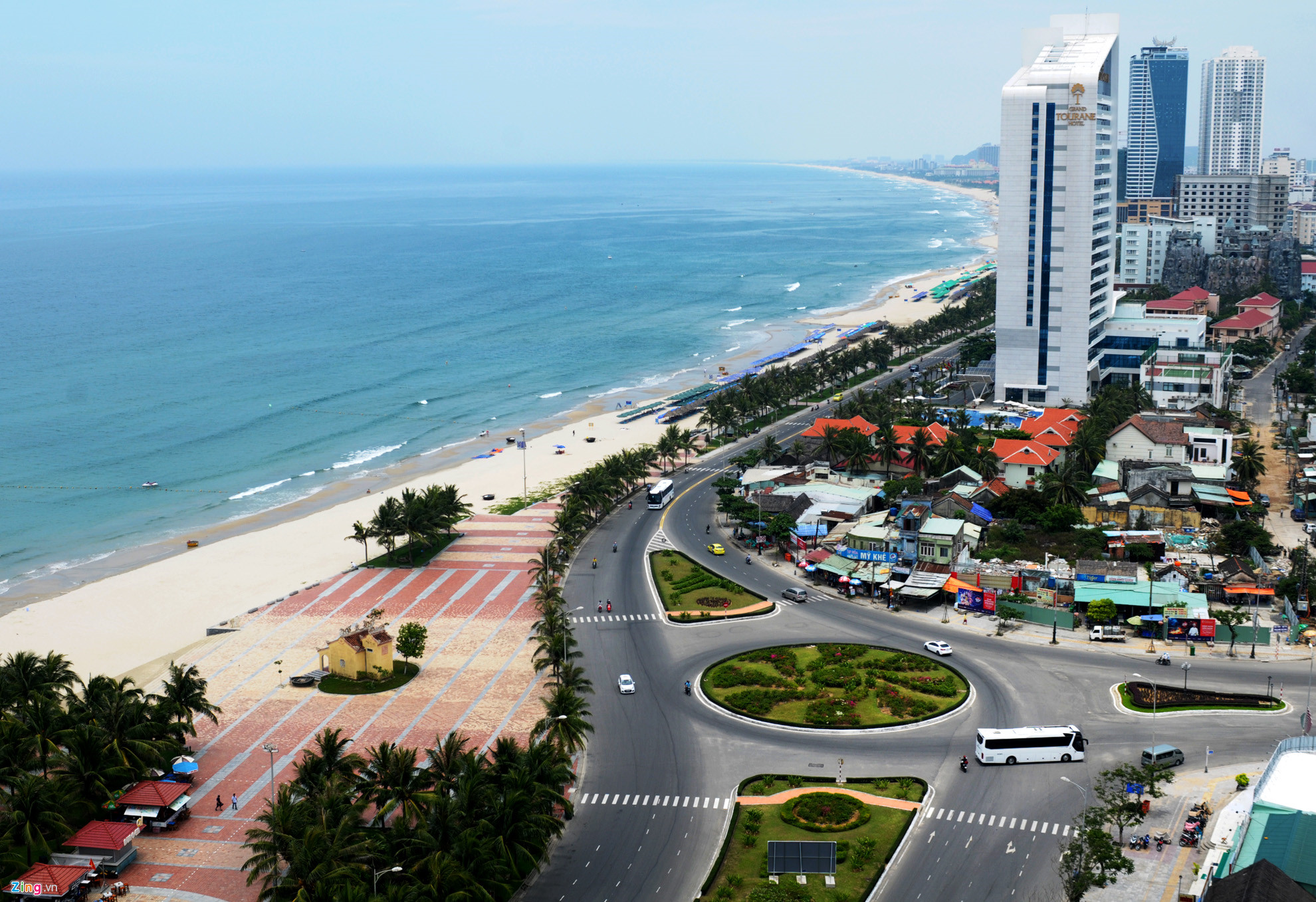 Beaches around Son Tra peninsula in Danang city, Vietnam