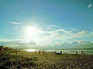 Thanh Binh Beach in Danang city