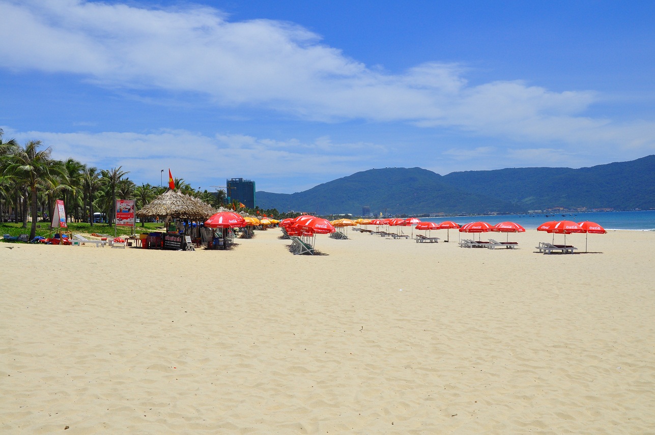 Xuan Thieu beach in Danang city, Vietnam