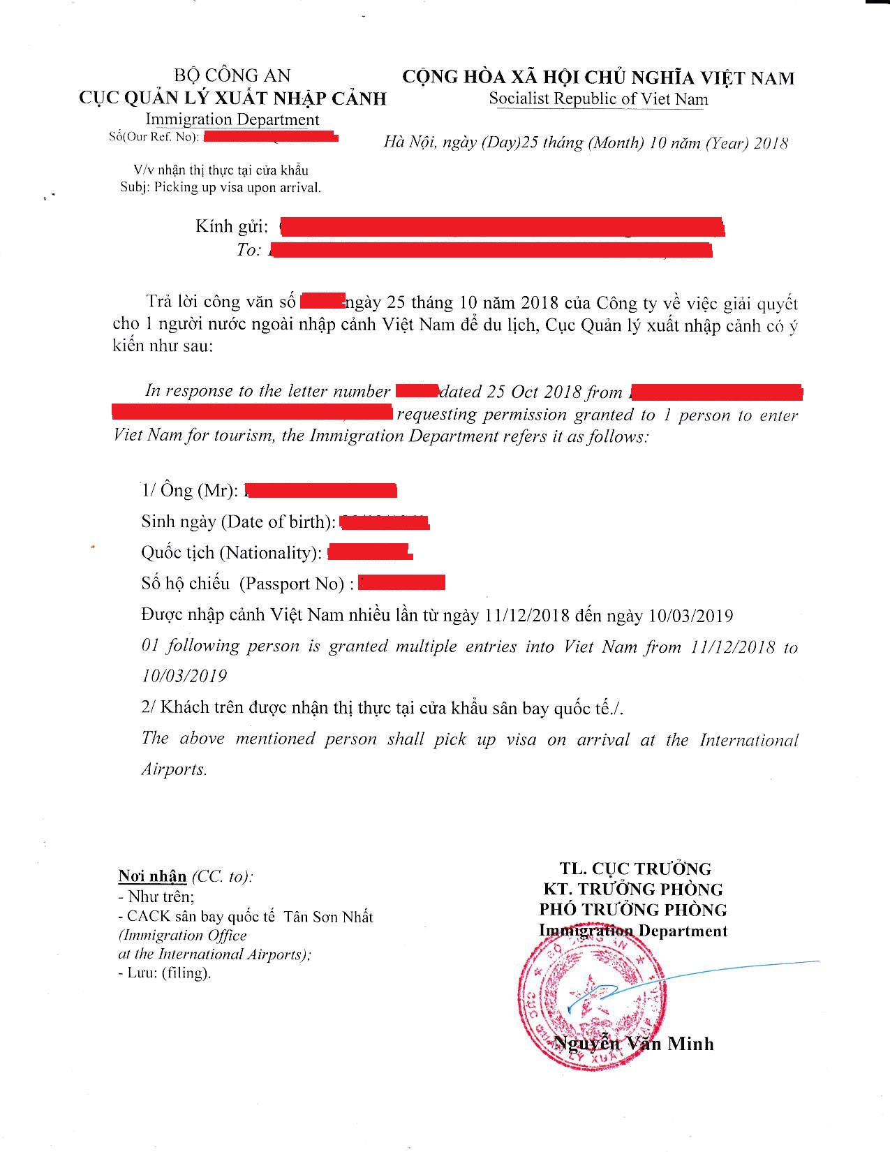 Vietnam visa on arrival with Visa Approval Letter,   official website, e-visa & Visa On Arrival for Vietnam