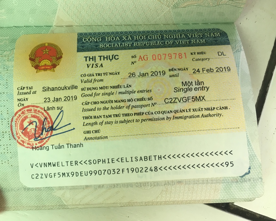 How Much Does It Cost For One Month Single Entry Visa To Vietnam?