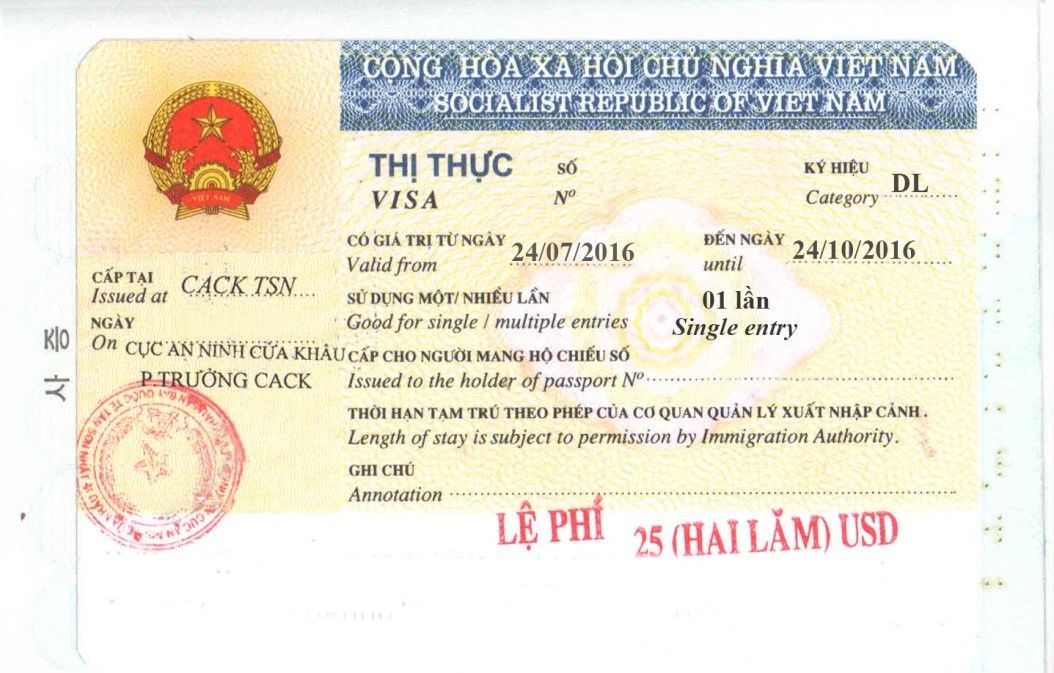 办理越南旅游签证需要什么材料？