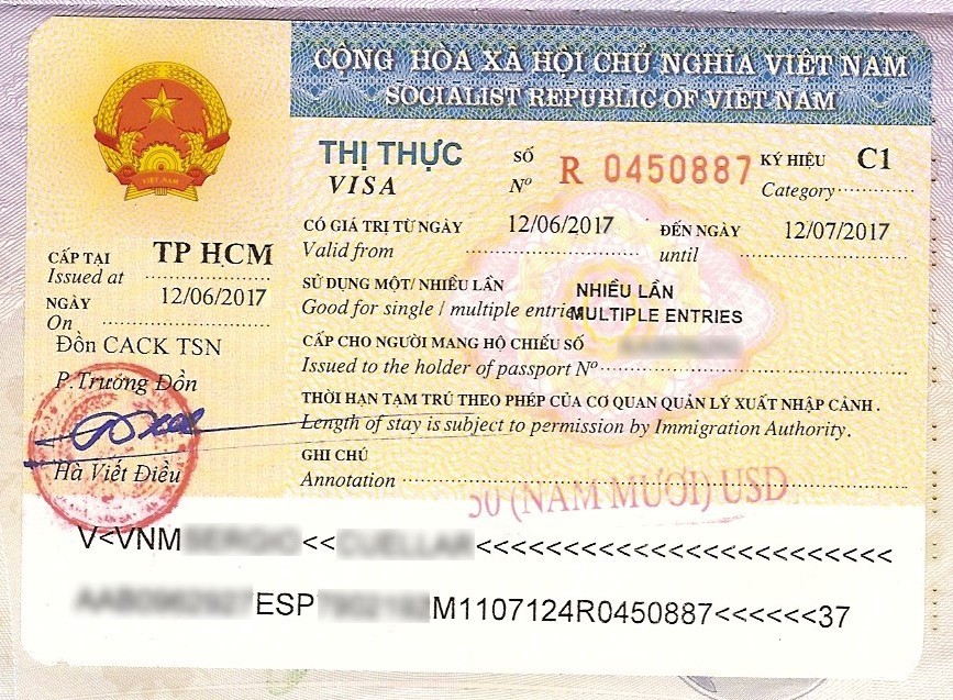 我需要单次或多次的越南入境签证