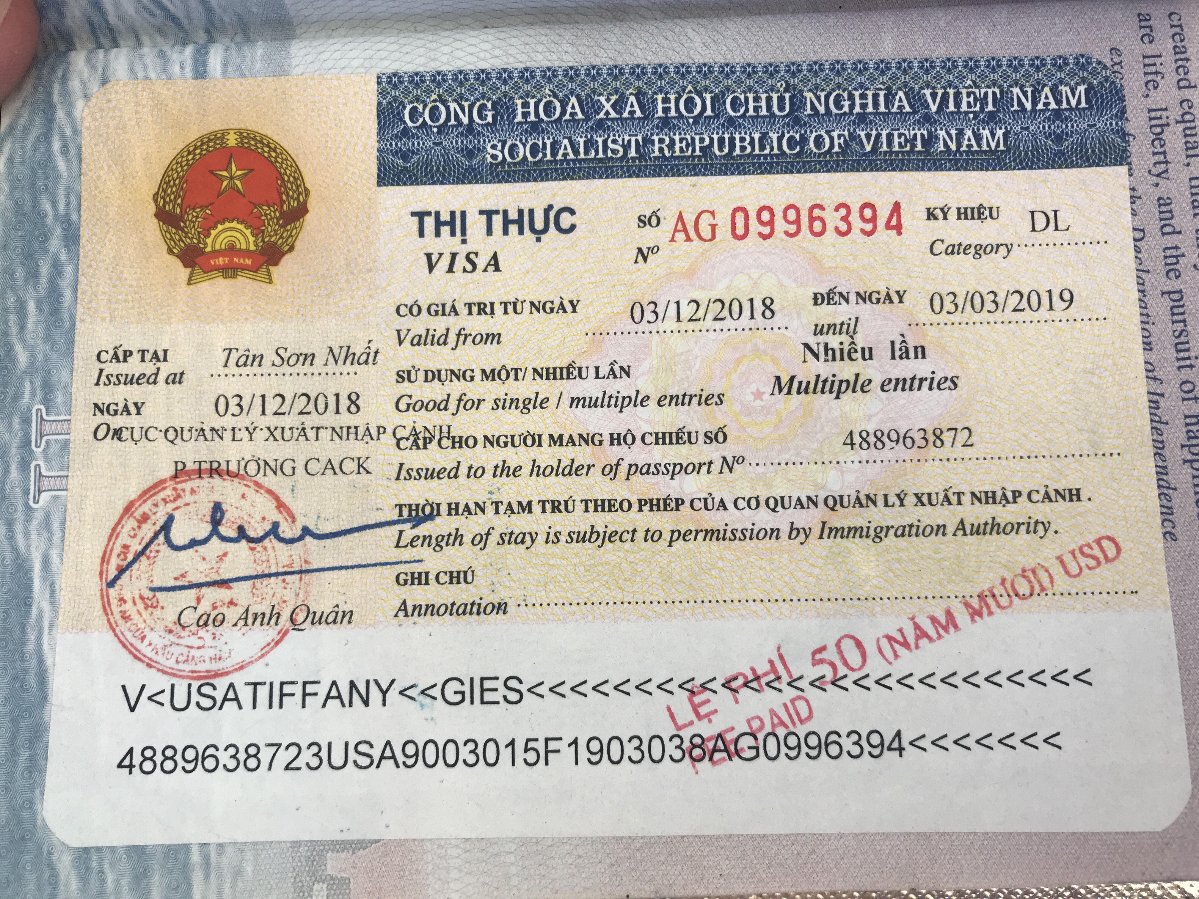 越南落地签证的有效时间是多久？